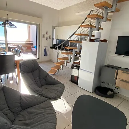 Port Leucate: T3 Duplex Climatisé, 6 Pers, Face à La Mer, Parking - Fr-1-798-53 Apartamento
