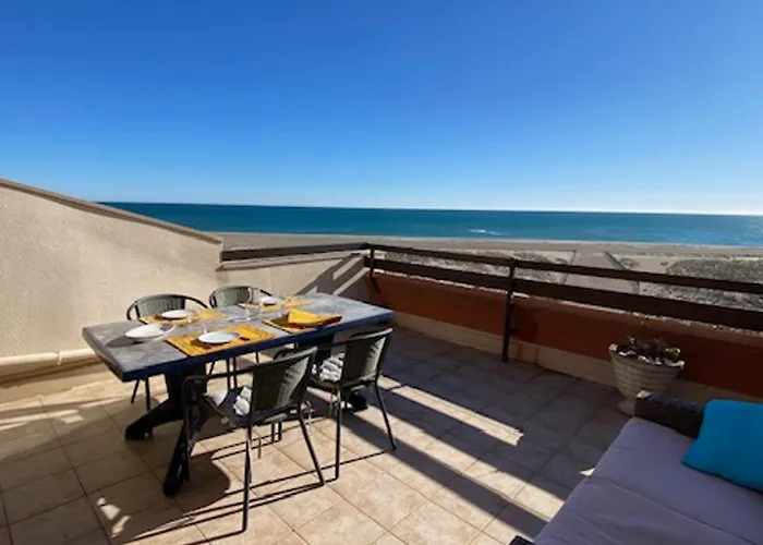 Апартаменты Port Leucate: T3 Duplex Climatise, 6 Pers, Face A La Mer, Parking - Fr-1-798-53 Лёкат