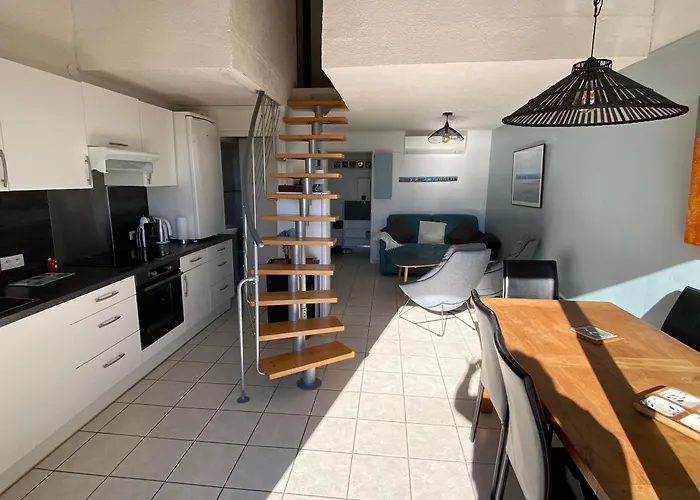 Port Leucate: T3 Duplex Climatise, 6 Pers, Face A La Mer, Parking - Fr-1-798-53